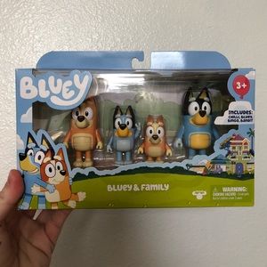 Bluey family toy figures
